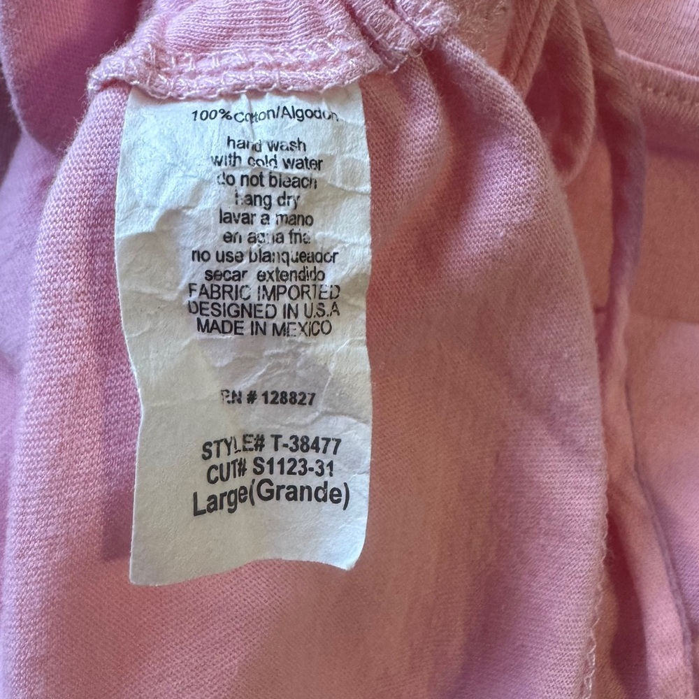 Pink Drawstring Side Women’s Top - Picture 4 of 5